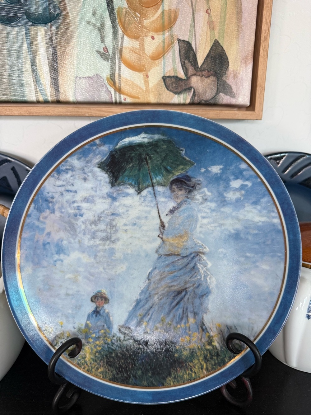 Coquette Style Goebel 9.25” Claude Monet “Madam Monet,” Collector Plate